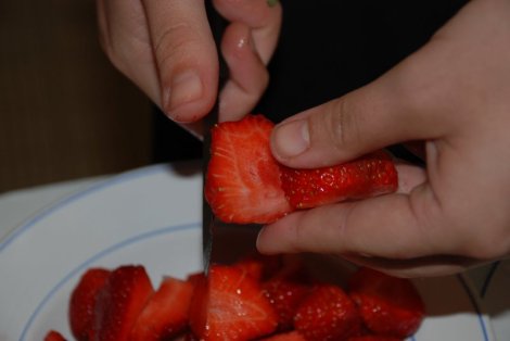 Coupe de fraises