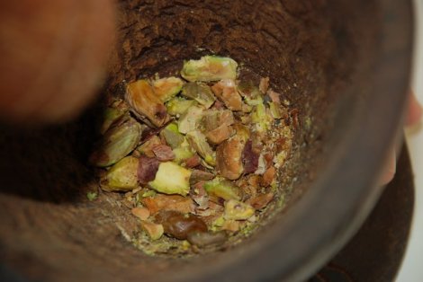 concassage de pistaches